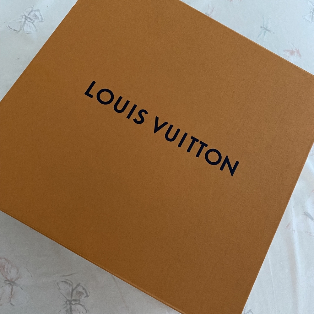 Authentic Louis Vuitton Empty Orange Box 10'' x 10" x 5.5" Gift Box